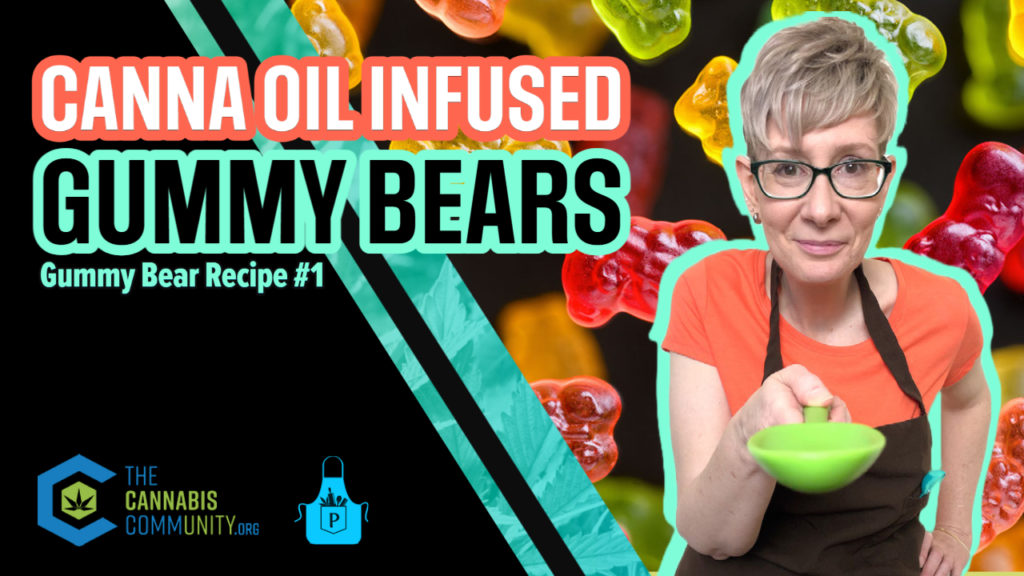 Aprons infused with THC used to make canna oil gummy bears.