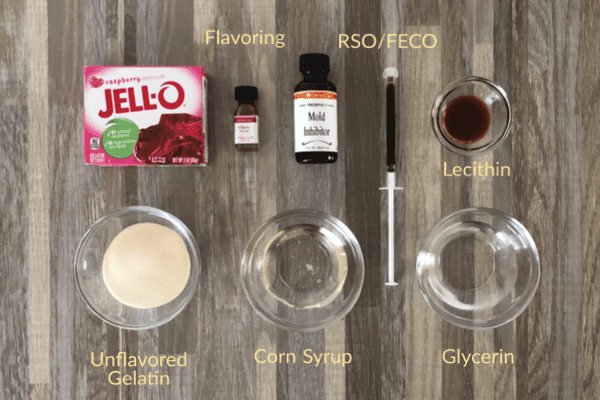 Ingredients to make- How to Make THC Gummy Bears Infused with RSO/FECO