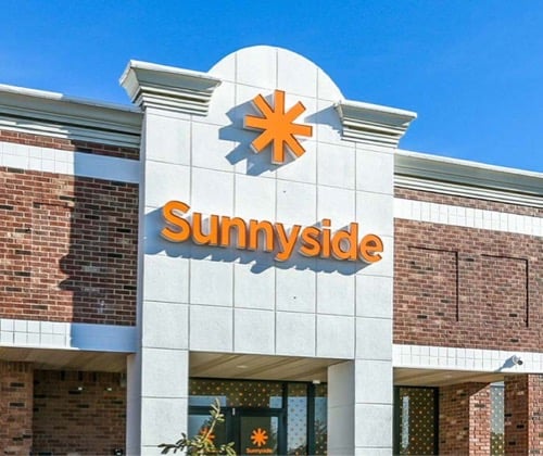 Sunnyside Cannabis Dispensary - Rockford, IL Front of store