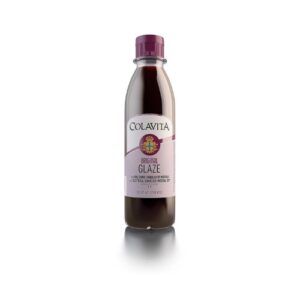 A bottle of Colavita Balsamic Glaze - Italian Import Squeeze Bottle, 8.5 Fl Oz on a white background.
