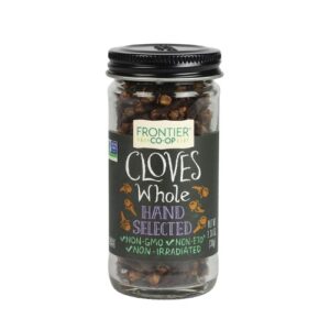 Frontier Whole Cloves, 1.36-Ounce Jar, Hand-Selected, Intensely Aromatic & Richly Flavored, Non GMO,