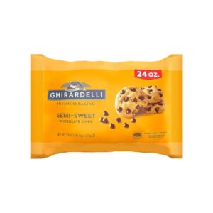 Ghirardelli Semi-Sweet Chocolate Premium Baking Chips Chocolate Chips for Baking, 24 OZ Bag