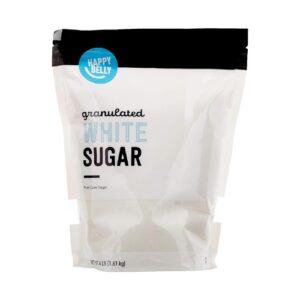 Amazon Brand - Happy Belly White Sugar Granulated, 4lb
