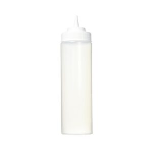 A white bottle with a lid on a white background.