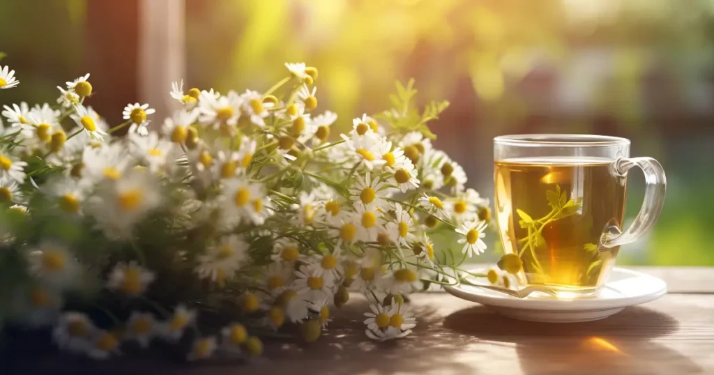 Chamomile flowers and tea are high in alpha-bisabolol terpenes. 
