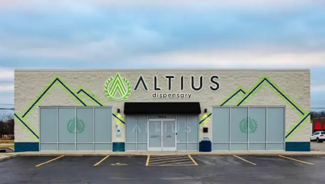 Altius Dispensary at Round Lake Beach Storefront.