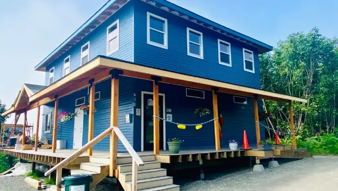 The Cosmic Cannabis COmpant Storefront in Homer, Alaska. 