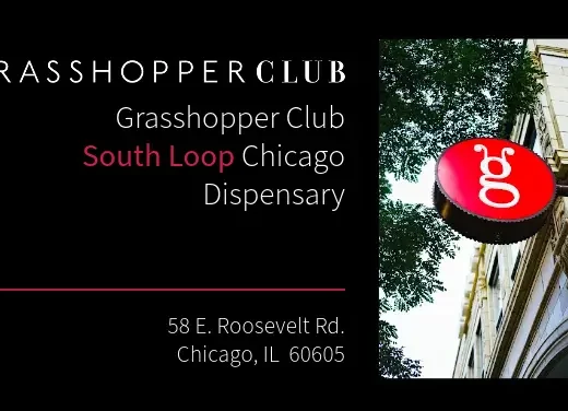 Grasshopper Club South Loop Sign at 58 E. Roosevelt Road Chicago, IL 60605