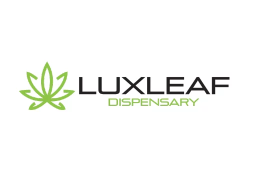 LuxLeaf Cannabis Dispensary Logo on white.