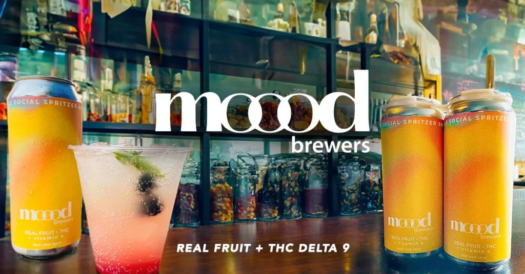 Moood Brewers Pineapple Citrus THC Spritzer beverage