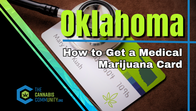 A stethoscope is placed on a medical marijuana card with the name 